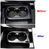 For Mercedes Benz C Class W206 C200 C260 C300 2024 2024 Car Center Console Storage Box Water Cup Holder Frame Cover Trim Sticker