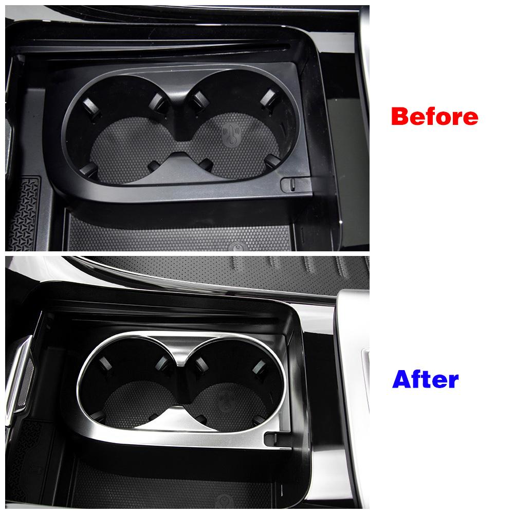 For Mercedes Benz C Class W206 C200 C260 C300 2024 2024 Car Center Console Storage Box Water Cup Holder Frame Cover Trim Sticker