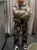 Pantalones Rectos Camuflados de Calle Retro Europeos y Americanos con Detalles de Taladro en Caliente
