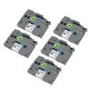 5 Pcs Label Maker Tape Black On White 12mm Width 8m Length Waterproof Printer Label Maker Tape for P Touch for PT D210