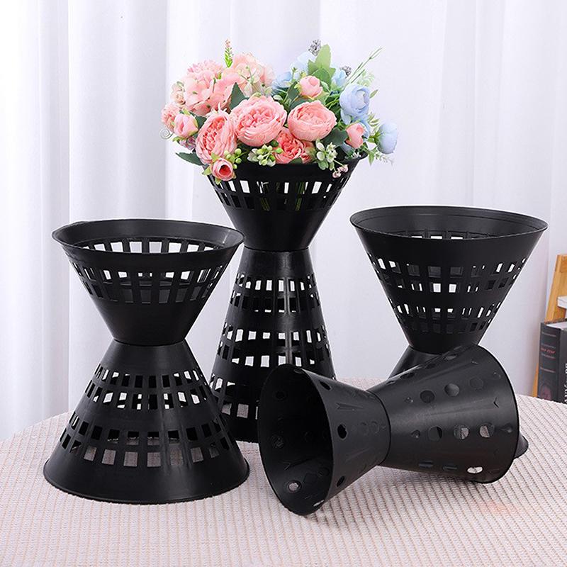 1 Pcs Plastic Flower Packaging Liner Plant Stand Stands Packing Material Fixing Bouquet Base Arrangement Floral Supplies