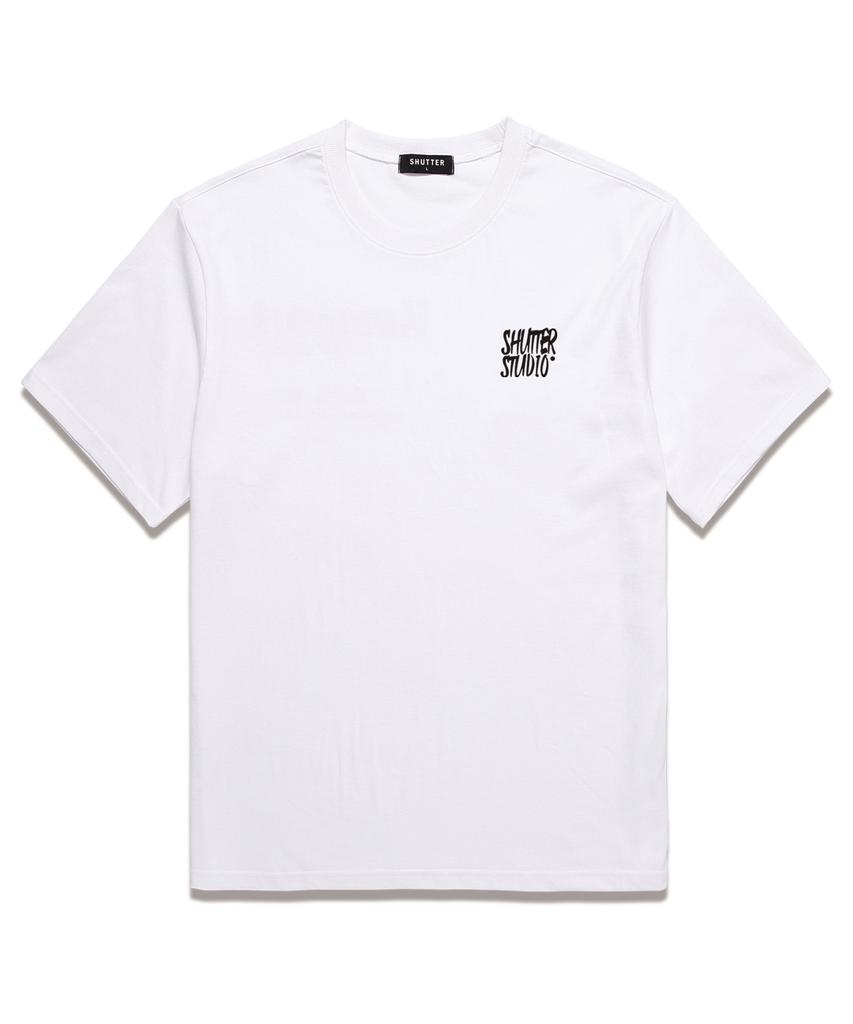 SHIRTER Glory St. Short Sleeve T-Shirt (Srts206) White_Black