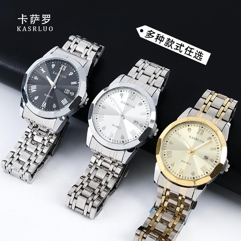 Men'S Watch Business Simple Fashion Trend Calendar Steel Belt High-End Waterproof Men'S Watch Exquisite Luxury