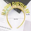 Colorful Flashing 'Happy Birthday' Headband for Kids - Festive Party Dress-Up Accessory