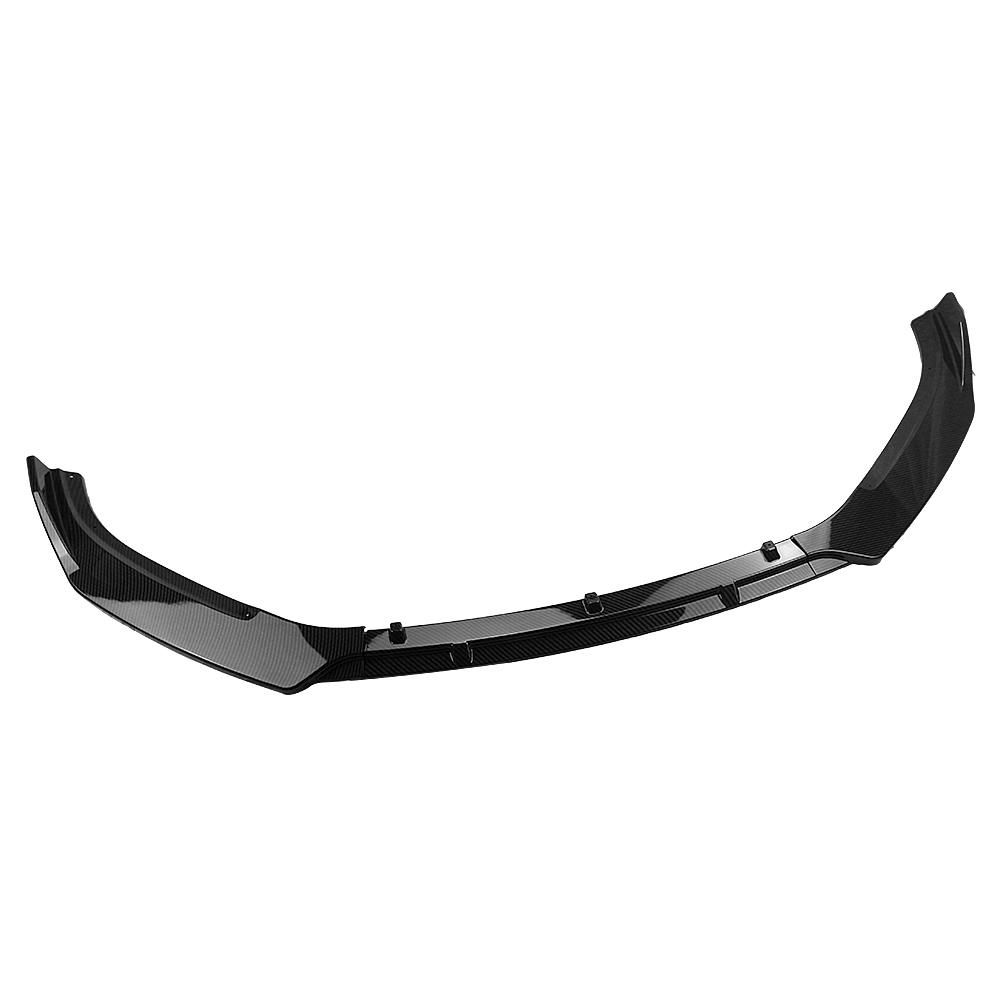 Front Bumper Spoiler Lip For Mazda 3 Axela 2014 2015 2016 2017 2018 Carbon Fiber Look/Gloss Black Lower Splitter Kit Protector