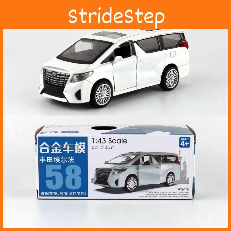 Mpv Alphard Toyota 143 Alloy Car Model Kids Toy With Inertia Control For Play