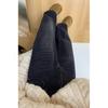 Smoke Grey Plus Size Wide-Leg Jeans for Women - Winter Thickened Straight Pants for Pear-Shaped Body