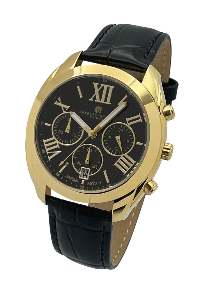 

Чоловічий хронограф Date Black [Charles Hubert] 4035-B