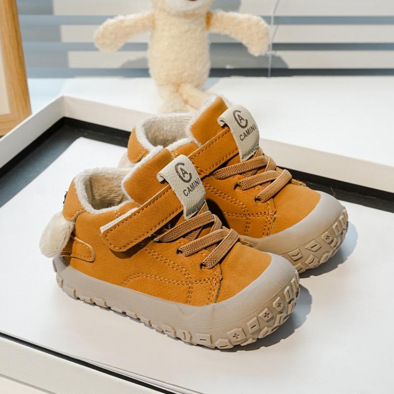 

Baby Anti-Kick Soft-Sole Winter New Arrivals, Unisex Kids Korean-style Warm Booties for Toddlers & Infants. 16 жёлтый