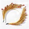 Banquet Style Bridal Tiara Rhinestone Decor Wedding Hairbands Vintage Hair Accessories  Hoop Design