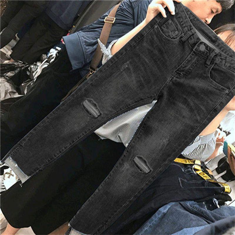 Stylish High-Waist Spring and Autumn Stretch Skinny Jeans