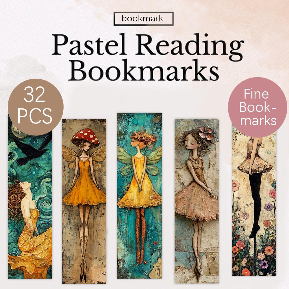 32 Stück, abstrakte und skurrile Lesezeichen, Weihnachten, Halloween, Lehrer, geeignet für Leser und Geburtstagsgeschenke.