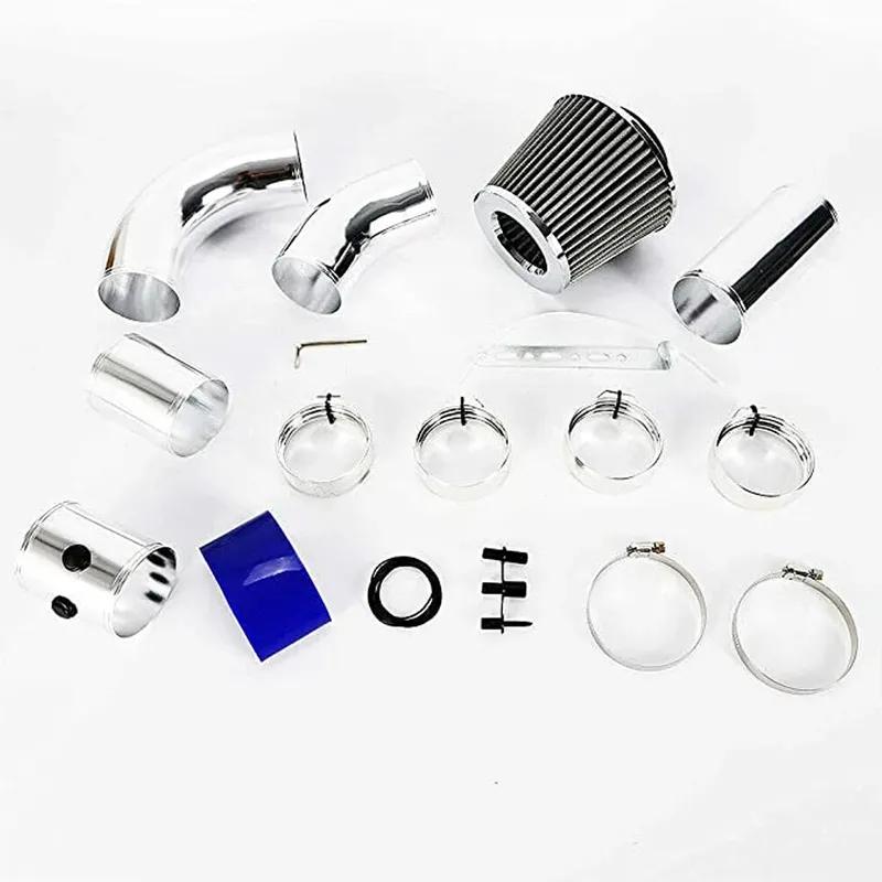 Universele 3" 76mm Luchtinlaatpijp Aluminiumlegering inlaatpijp Kit Turbo directe koude lucht Filter injectiesysteem met luchtfilter
