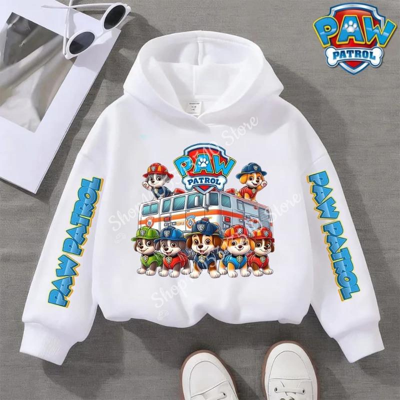 Paw Patrol Clothing for Boy Girl Long Sleeve Hoodie Chase Skye Clothes Tee Comfortable Tops Cartoon Base Swsweatshirt Kids Gift