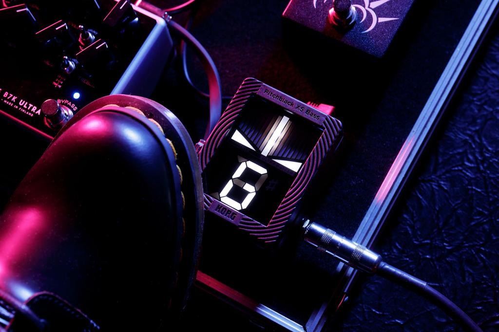 BASS Pitchblack XS Bass Chromatic Pedal KORG KORG/PB-XS Tuner, bass-specific tuner,