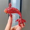 Brosche für Damen, Fischform, Strass-Dekor, rutschfest, verschleißfest, für Anzug, Mantel, Kragen, Hut, Schal, Dekoration, Kleidungsnadel, Abschlussball, Party, Kleidungsstück, Schmuck
