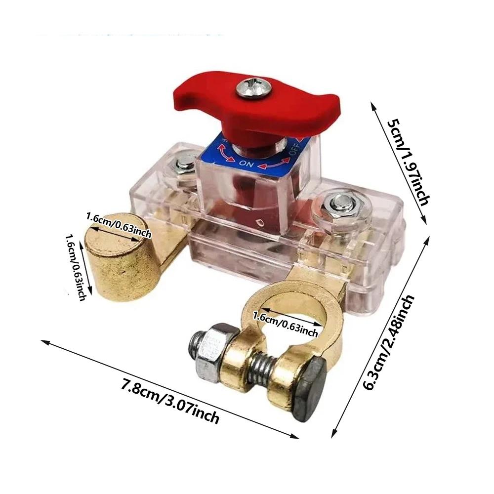 

2026 Car Battery Disconnect Switch Negative Terminal Power Cut Off Isolator for Car Truck RV, Prevent Battery Drain DC 12V-24V