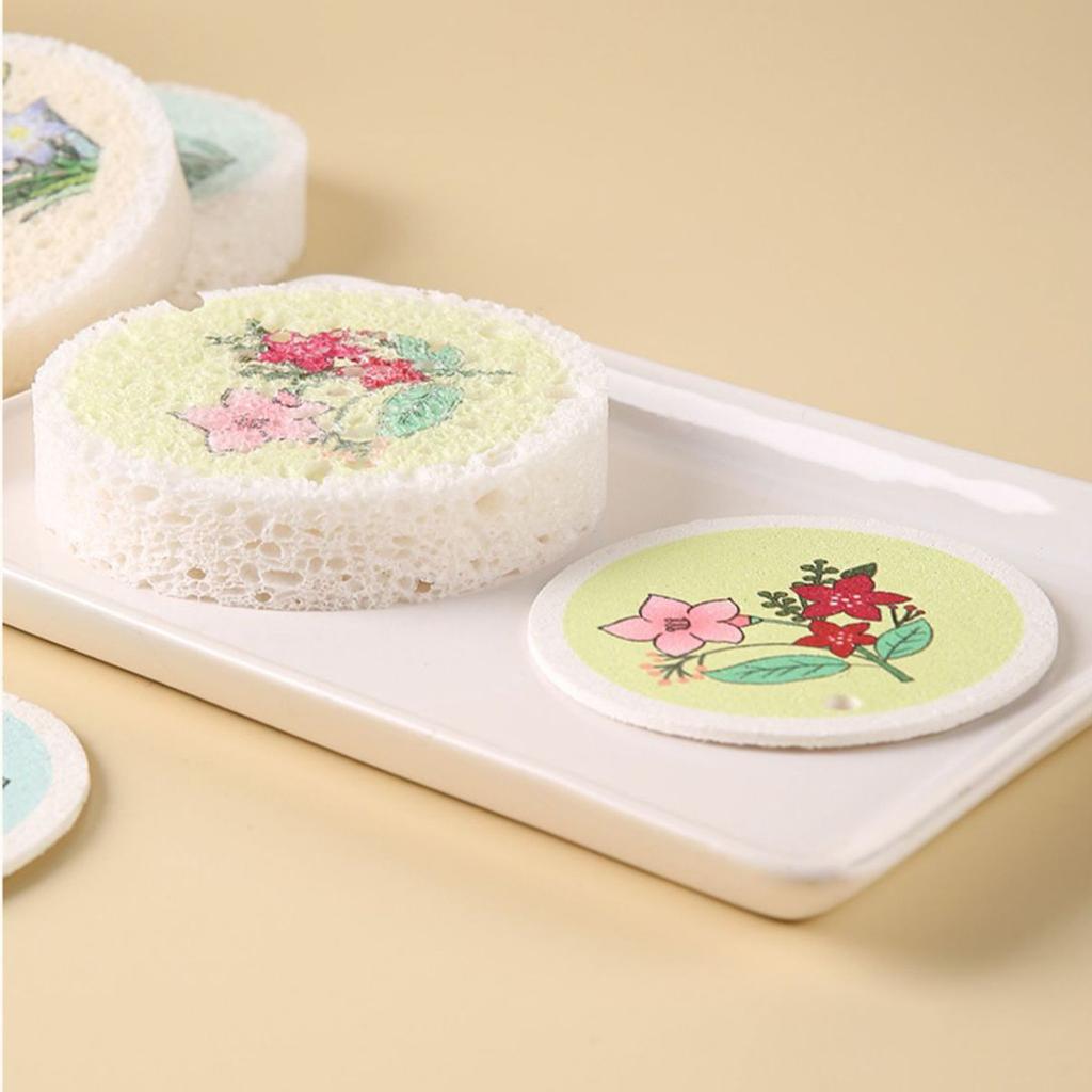 Wood Pulp Compressed Sponge Scouring Pads For Dish Washing Kitchen Cleaning Magic Eraser Pot Scrubbing Cloth