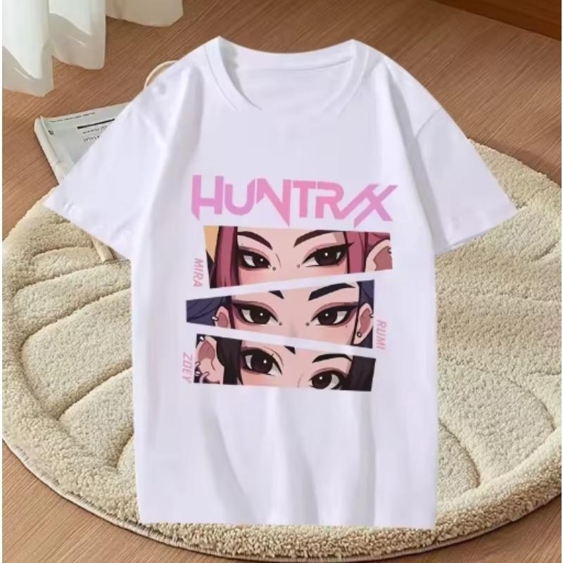 Kpop Demon Hunters Graphic Printed T Shirts Anime Streetwear Short Sleeve Summer Women Casual Tops Tshirt Clothing