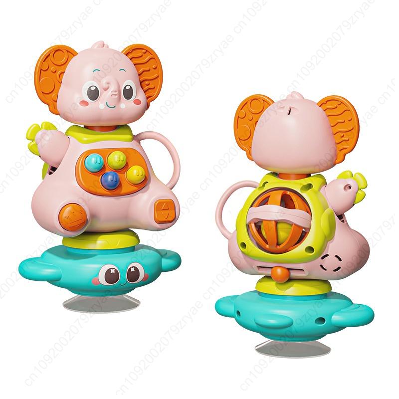 Baby Rattle Toy with Elephant Shapes - Sensory Development Toy for Infants & Toddlers, Mixed Colors - Hand-Eye Coordination,