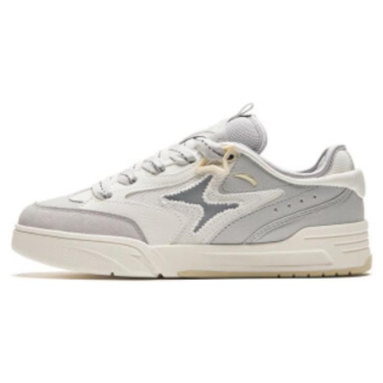 

Anta Slip Resistant Abrasion Resistant Slip Resistant Abrasion Resistant Low top Skateboard Shoes Women s Gray White 922418071-3 36.5