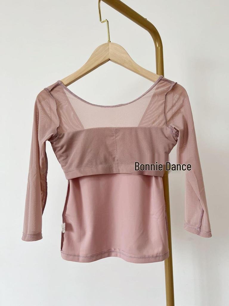 Women's Long Sleeve Mesh Ballet Dance Top - Classical Chinese Dance Costume