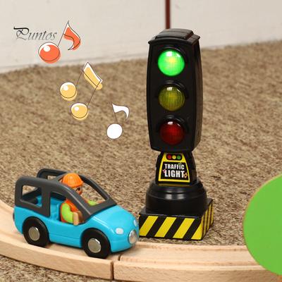 Puntos Kinder Spielzeug Bildung Simulation Verkehrszeichen Stoppen Musik Licht Block Modell Früh