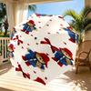 Paddington Bear Print Automatic Open Close Umbrella, Portable Foldable Umbrella, for Outdoor Commute Camping Trip, Ideal Birthday Gift