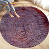 3D Wood Grain Round Area Rug,Circle Carpet Rug for Living Room Bedroom Sofa Cloakroom Decor,Kids Play Non-slip Floor Mat,Pet Mat