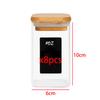 1/2/4/8pcs, 10oz Glass Jars With Airtight Lids, Candy Jars, Food Storage Containers With Bamboo Lids, Clear Jars