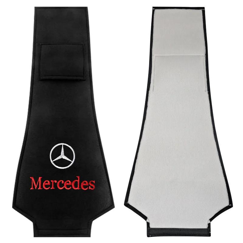 Car Seat Back Headrest Pillow Dustproof Cover Cotton Support Pads Stickers For Mercedes Benz W204 W212 W176 GLC CLA GLA E C G M