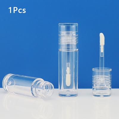 1Pcs Empty Portable 5Ml Thick Wand Lip Gloss Tube Plastic Lip Glaze Tubes Clear Transparent Cosmetic Packing Container