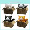 Cute Cartoon Cat Figurines For Collection And Decoration Set Of 4