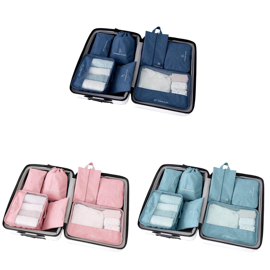 Travel Organizer Set With Waterproof Oxford Fabric For Luggage And Packing