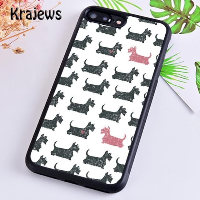 Krajews Black Scottish Terrier Dog Puppy Phone Case Cover For iPhone 17 Air 16 15 14 plus 11 12 13 pro max Fundas