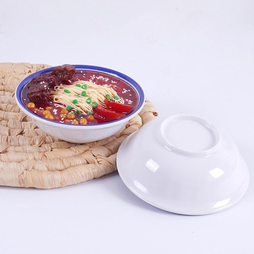 1:1 Lanzhou Lamian Fake Noodles Model - Big Bowl Beef & Seafood Display Prop