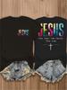 DoubleSided Printed Womens TShirt Jesus The Way the Truth the Life Colorful Christian Womens TShirt Faith Clothing