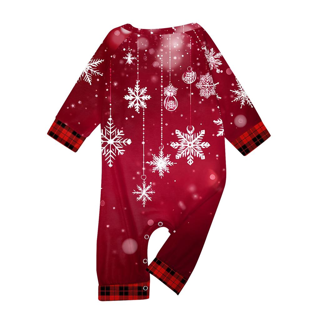 Christmas Prints Family Matching Long Sleeve Tops+Pants Set Family Matching Sets