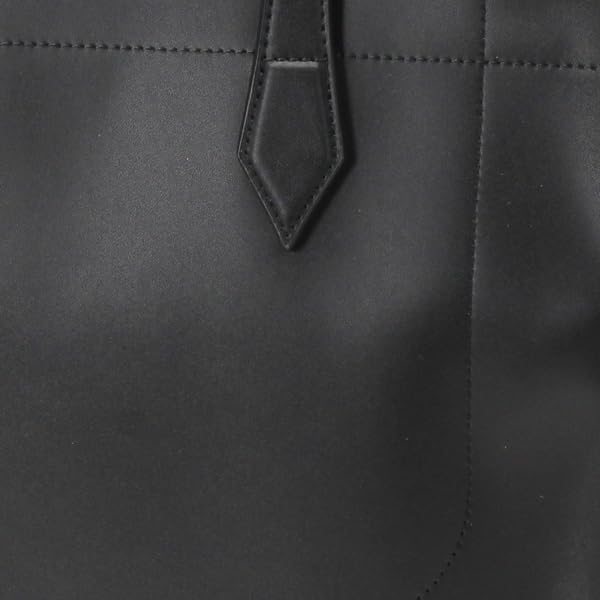 Tote Bag Recycled Leather Binder A4 Tote Bag 4000301 Black [Isaac] (10)