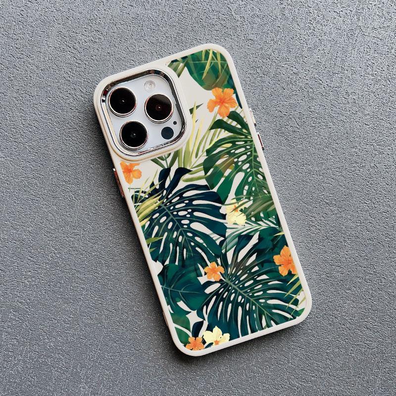 Flower Luxury Silicone Phone Case For  iphone 13 12 Pro Max 15 7 8 plus X XR XS 11 14 Pro Max Shockproof Soft Shell Cover Fundas