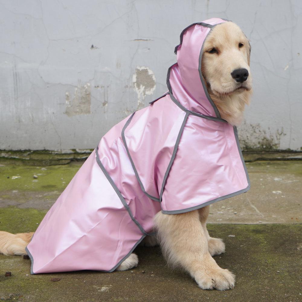 Großer Hunde Regenmantel Golden Retriever Edge Schäferhund Dobbin Hunde Regenmantel Wasserdichter Umhang Haustierkleidung
