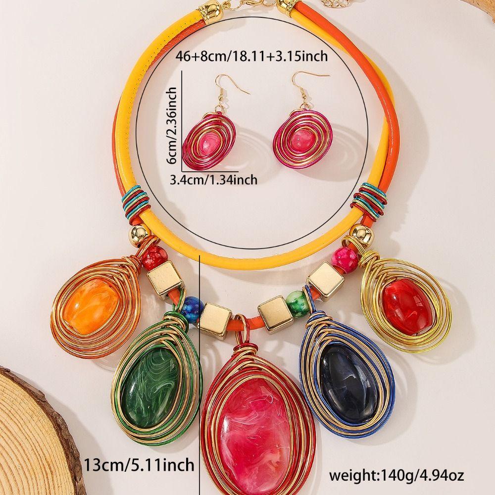 Hook Choker Costume Jewellery Safe Reliable Dangle Earrings Earrings Necklace Set  Jewelry Gift