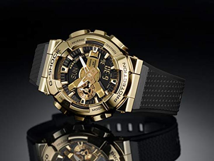 Casio Analog Digital G-Shock Men's Watch, Metal, Black, GM-110G-1A9