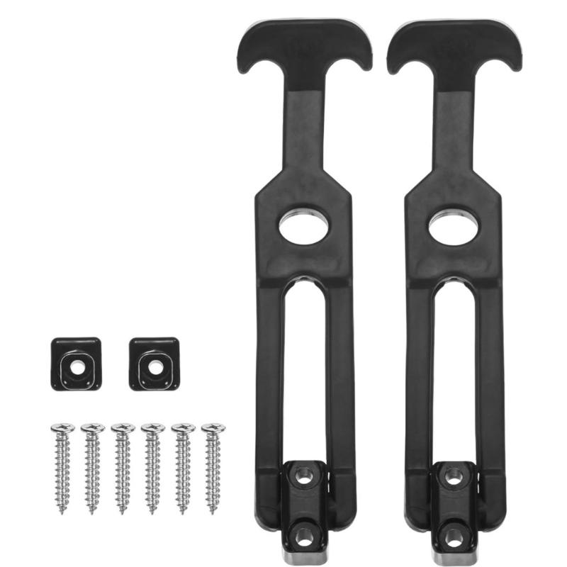 2Pcs Rubber Flexible T Handle Hasp Draw Latches Replacement Toolbox Latches for Toolbox /Coolers/Golf Cart/Farm Machinery 1