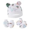 Newborn Newborn Baby Hat Anti Scratch Gloves Protective Foot Cover Three Piece Set Baby Hat Baby Hat