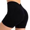 Seamless V-Waist Yoga Shorts, Quick Drying High Waist Sports Cycling Leggings, Slimming And Hip Lifting High Stretch Shorts For Women