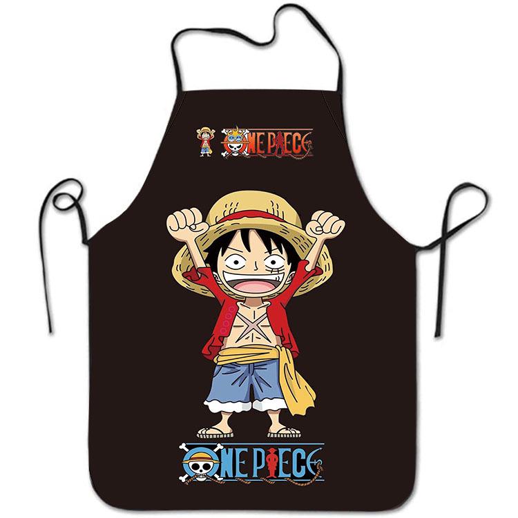 Grembiule da Cartone Animato One Piece Luffy - Stampa Novità Creativa