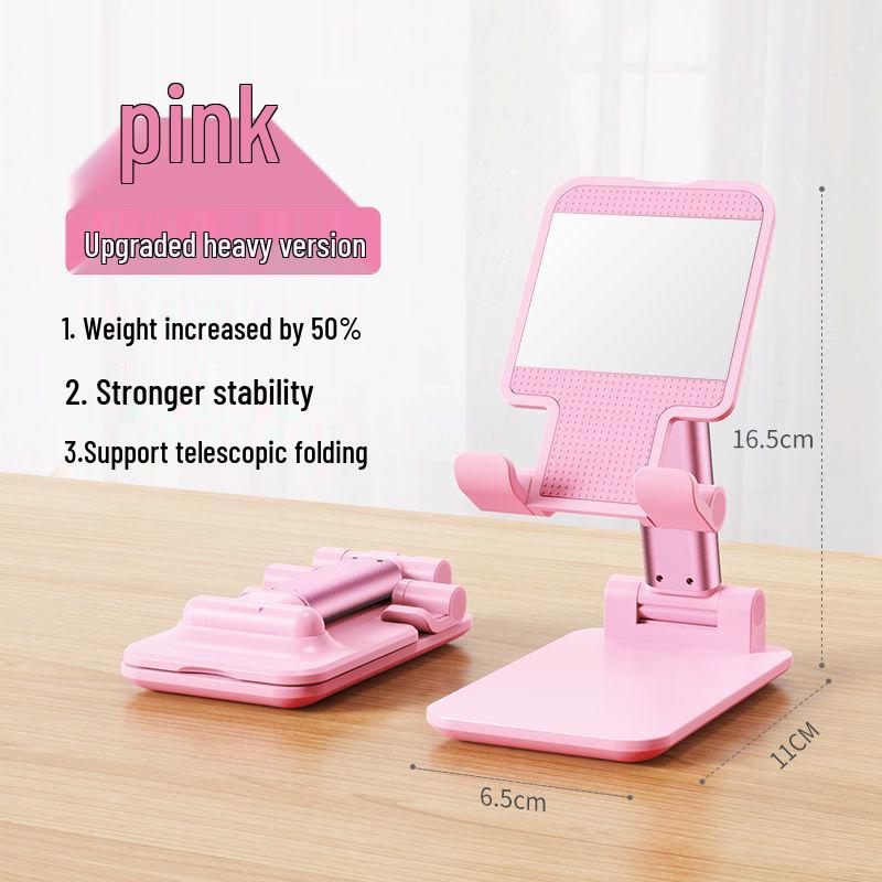 Foldable & Retractable Mobile Phone Stand for Tablets - Perfect for Desktops, Live Classes & More
