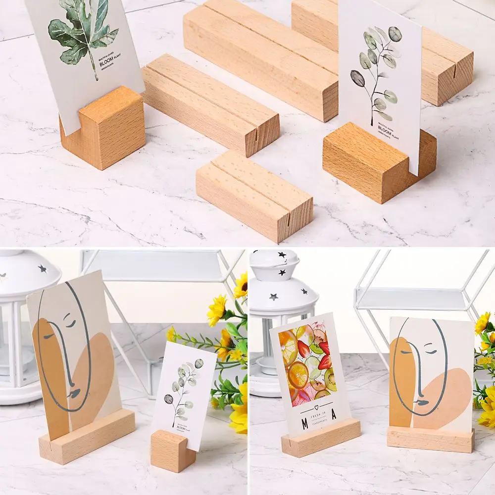 Fashion Crafts Desktop Decoration Wedding Supplies Paper Clamp Place Card Photos Clips Clamps Stand Table Numbers Holder