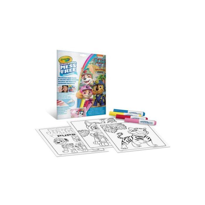 Malset - CRAYOLA - Color Wonder - Paw Patrol - Buch + 4 Stifte - Ab 3 Jahren